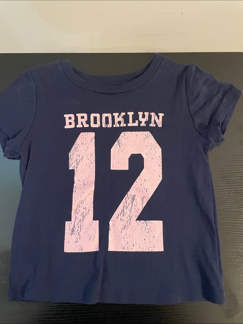 art class Navy Tee with Pink 'BROOKLYN 12' Graphic